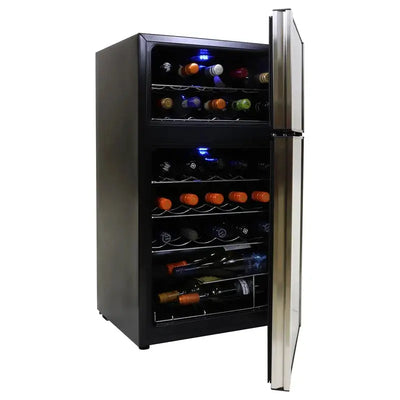 Koolatron 29 Bottle Dual Zone Wine Refrigerator Freestanding Wine Fridge | Fridge.com