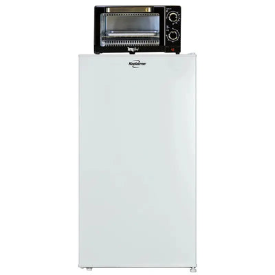 Koolatron 3.1 Cu Ft Compact Fridge + Total Chef 4 Slice Toaster Oven Combo | Fridge.com