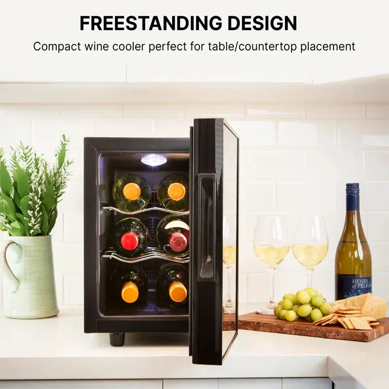 Koolatron 6 Bottle Freestanding Wine Refrigerator | Fridge.com