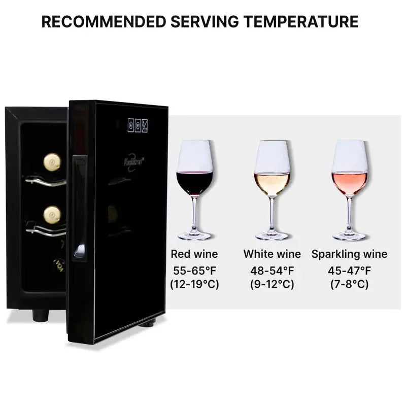 Koolatron 6 Bottle Freestanding Wine Refrigerator | Fridge.com