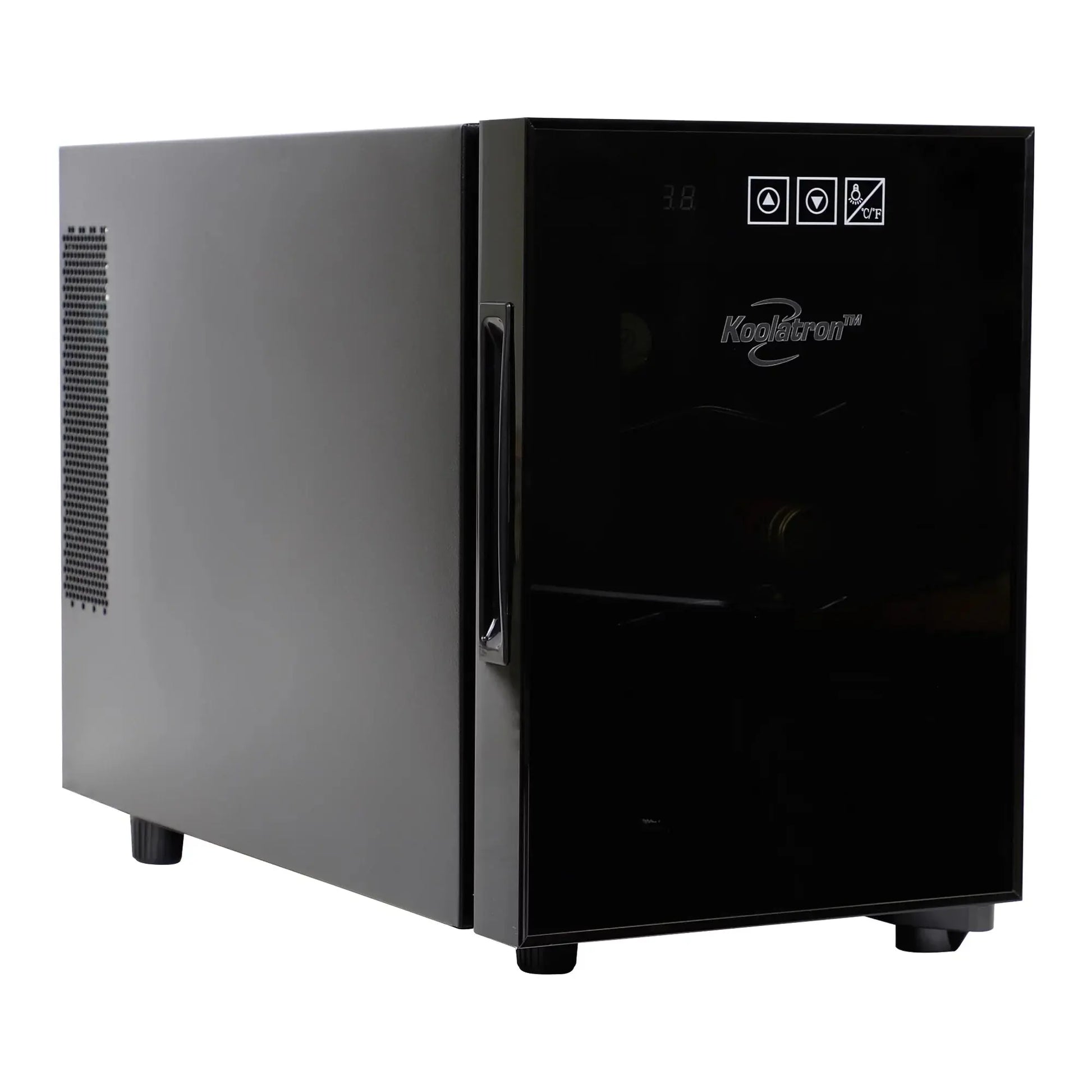 Koolatron 6-Bottle Wine Cooler 0.65 Cu. Ft. Standard Door Mini Fridge with Wine Rack and Temp. Control | Fridge.com