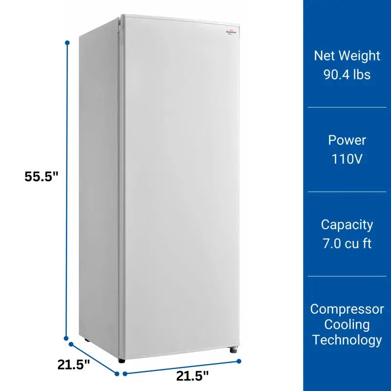 Koolatron 7 Cu. Ft. Upright Freezer with Adjustable Temperature Controls | Fridge.com