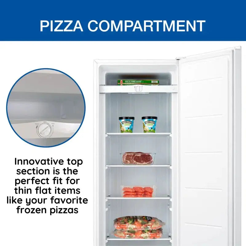 Koolatron 7 Cu. Ft. Upright Freezer with Adjustable Temperature Controls | Fridge.com