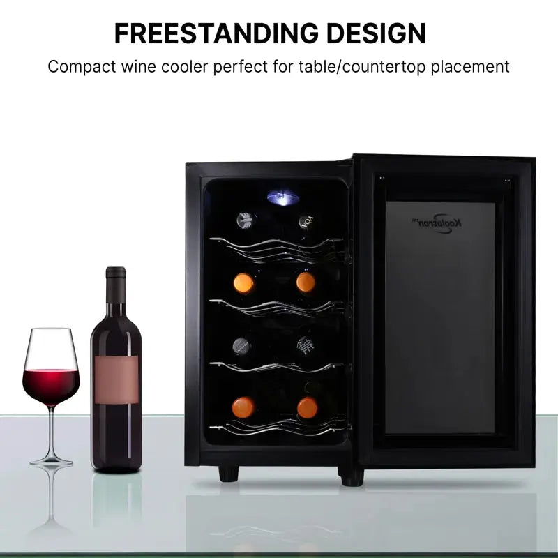 Koolatron 8 Bottle Freestanding Wine Refrigerator | Fridge.com