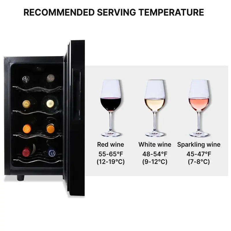 Koolatron 8 Bottle Freestanding Wine Refrigerator | Fridge.com