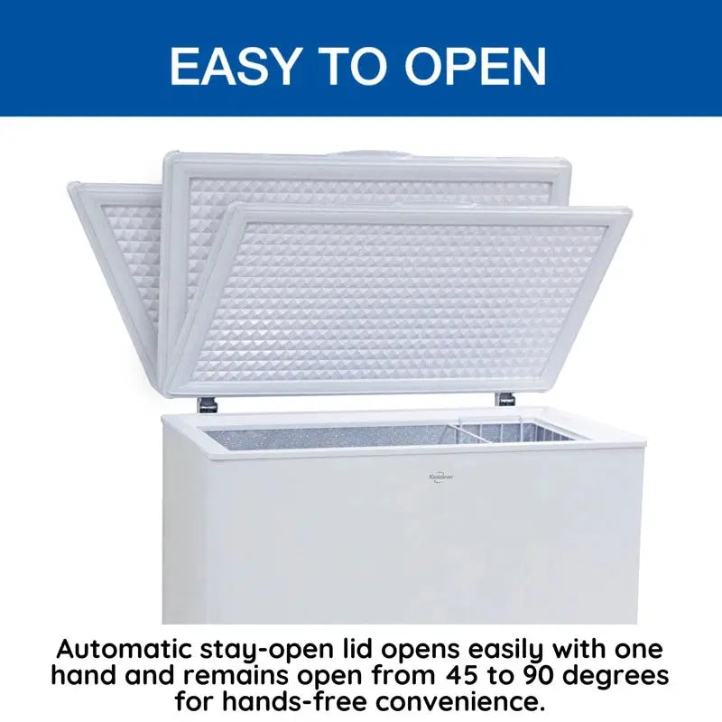 Koolatron Large Chest Freezer 7.0 Cu Ft (195L) White, Manual Defrost | Fridge.com