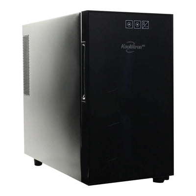 Koolatron Series 8 Bottle Wine Cooler, Black, Thermoelectric Wine Fridge, 0.8 Cu. Ft. (23L), Freestanding Wine Cellar, Red, White and Sparkling Wine Storage for Small Kitchen, Apartment, Condo, RV | Fridge.com