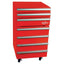 Koolatron Tool Chest Fridge 1.8 Cu Ft Rolling Fridge with Tool Drawers Red | Fridge.com