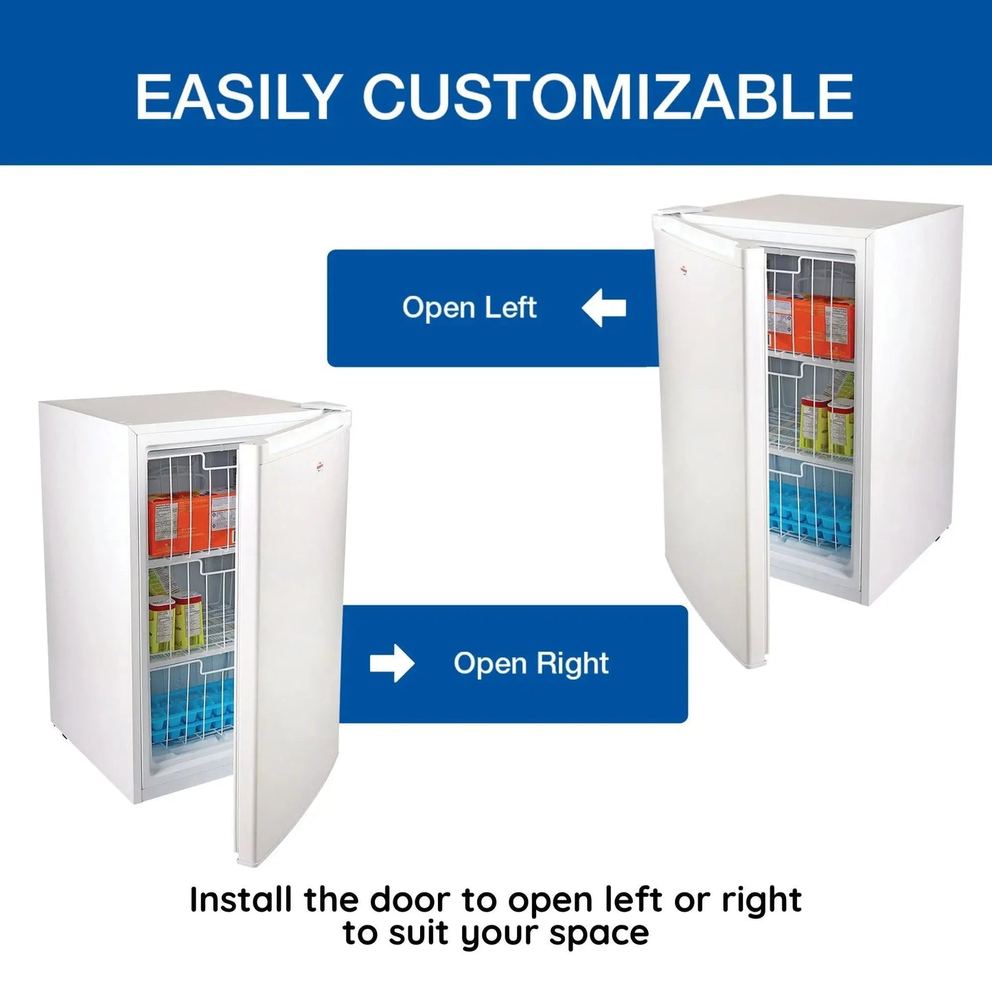 Koolatron Upright Freezer 3.1 Cu Ft, Mini Freezer 88 Litre, White, Manual Defrost | Fridge.com