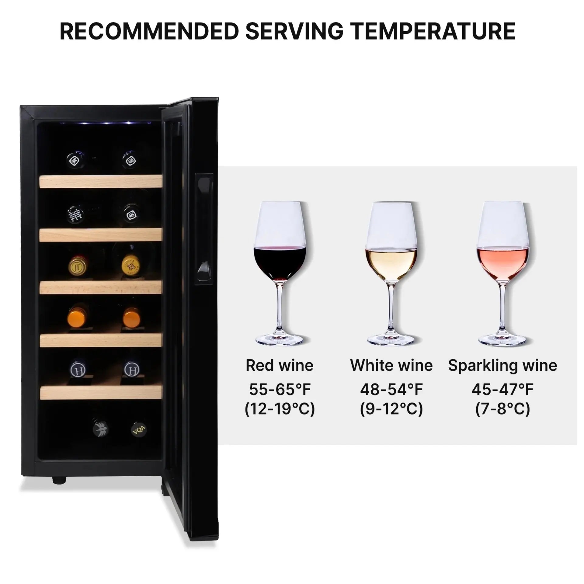 Koolatron Urban Series Deluxe 12 Bottle Wine Cooler Thermoelectric Refrigerator with Digital Temperature Controls | Fridge.com