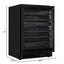 Koolmore Reserve 24 In. under Counter Panel Ready Dual Zone Wine Cooler with Black Shelves and 45 Bottle Capacity | Fridge.com