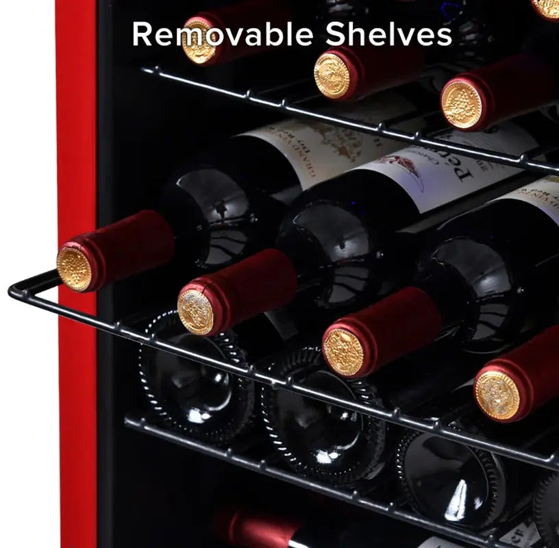 Kozart 17.3'' 24 Bottle Single Zone Freestanding Wine Refrigerator | Fridge.com