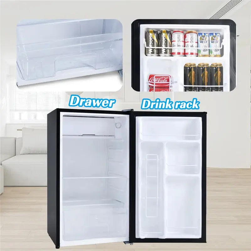 Kozart 3.2 Cubic Feet Freestanding Mini Fridge | Fridge.com