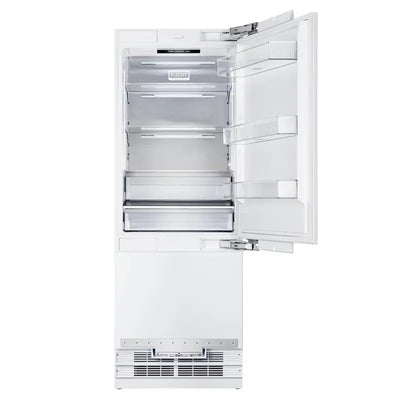 Kucht 30" 16 Cubic Feet Energy Star Built-In Bottom Freezer Refrigerator with Internal Water and Ice Dispenser | Fridge.com