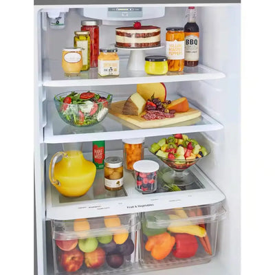 33 In. W 24 Cu. Ft. Top Freezer Refrigerator W/ LED Lighteing and Multi-Air Flow in Stainless Steel, ENERGY STAR | Fridge.com