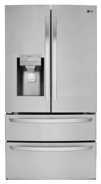 LG 28 Cu. Ft. 4-Door French Door Smart Refrigerator with Ice and Water Dispenser, 36" | Fridge.com