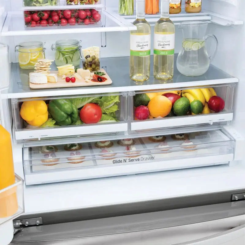 LG 28 Cu. Ft. 4-Door French Door Smart Refrigerator with Ice and Water Dispenser, 36" | Fridge.com