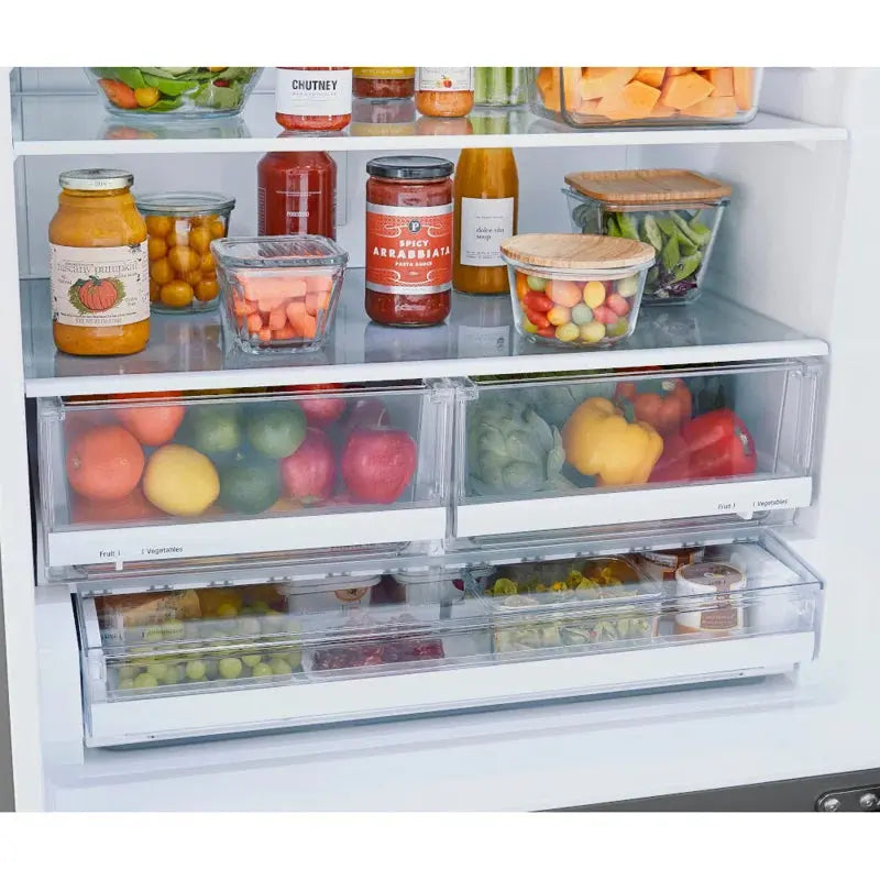 LG 33" Bottom Freezer Refrigerator 25.5 Cu. Ft. Refrigerator | Fridge.com