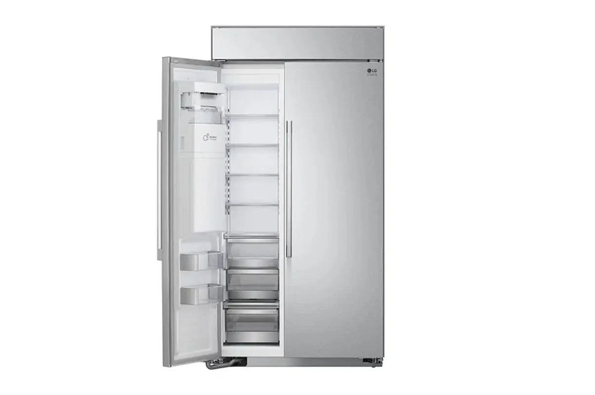 LG STUDIO 26 Cu. Ft. Smart Side-By-Side Built-In Refrigerator with Ice & Water Dispenser, 42" | Fridge.com