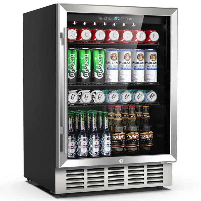 LINKEWODE 190 Cans (12 Oz.) Outdoor Rated Convertible Beverage Refrigerator with Wine Storage | Fridge.com