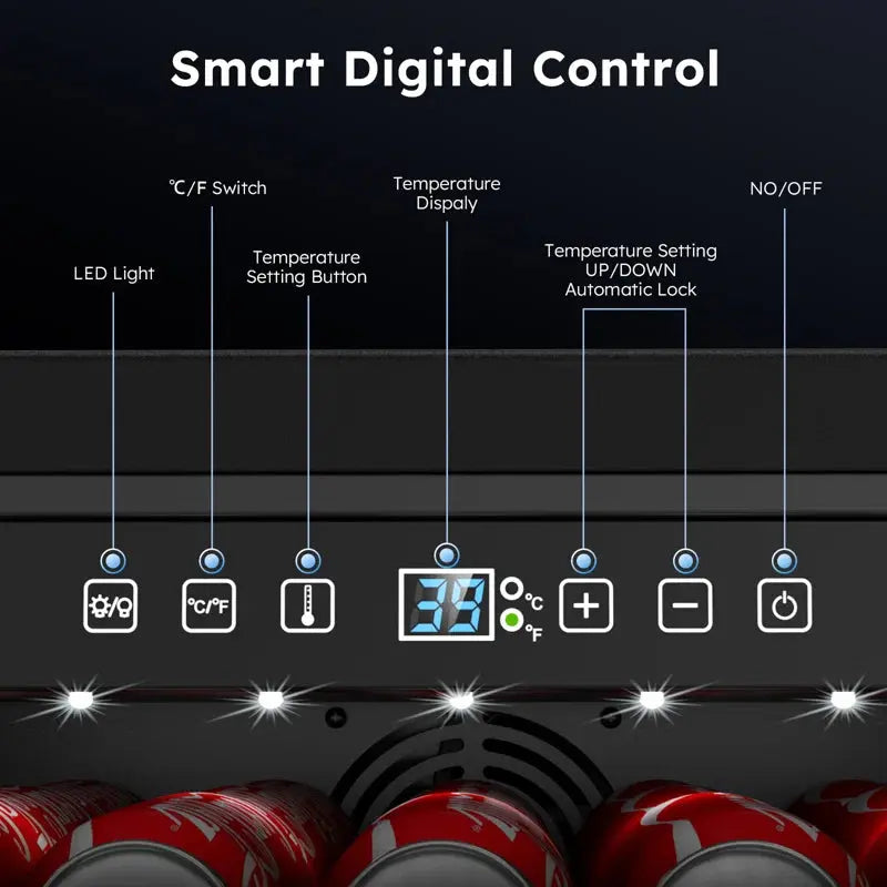 LINKEWODE 190 Cans (12 Oz.) Outdoor Rated Convertible Beverage Refrigerator with Wine Storage | Fridge.com