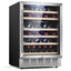 LINKEWODE 23.4'' 51 Bottle Dual Zone Wine Refrigerator | Fridge.com