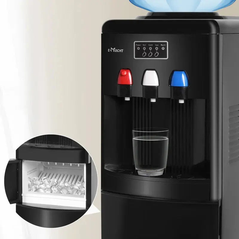 LUCKYREMORE Black Free Standing Top Loading Electric Water Dispenser | Fridge.com