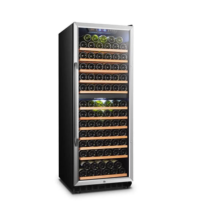 Lanbo 141 Bottle Built-In Dual Zone Wine Cooler Refrigerator 24 Inch | Fridge.com