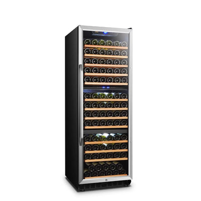 Lanbo 149 Bottle Triple Zone Compressor Wine Refrigerator 24 Inch Width | Fridge.com