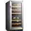 Lanbo 15'' 28 Bottle Dual Zone Wine Refrigerator | Fridge.com