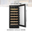 Lanbo 15'' 33 Bottle Single Zone Wine Refrigerator | Fridge.com