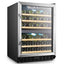 Lanbo 23.4'' 44 Bottle Dual Zone Wine Refrigerator | Fridge.com