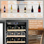 Lanbo 28 Bottle under Counter Dual Zone Wine Cooler Refrigerator 15 Inch Width | Fridge.com