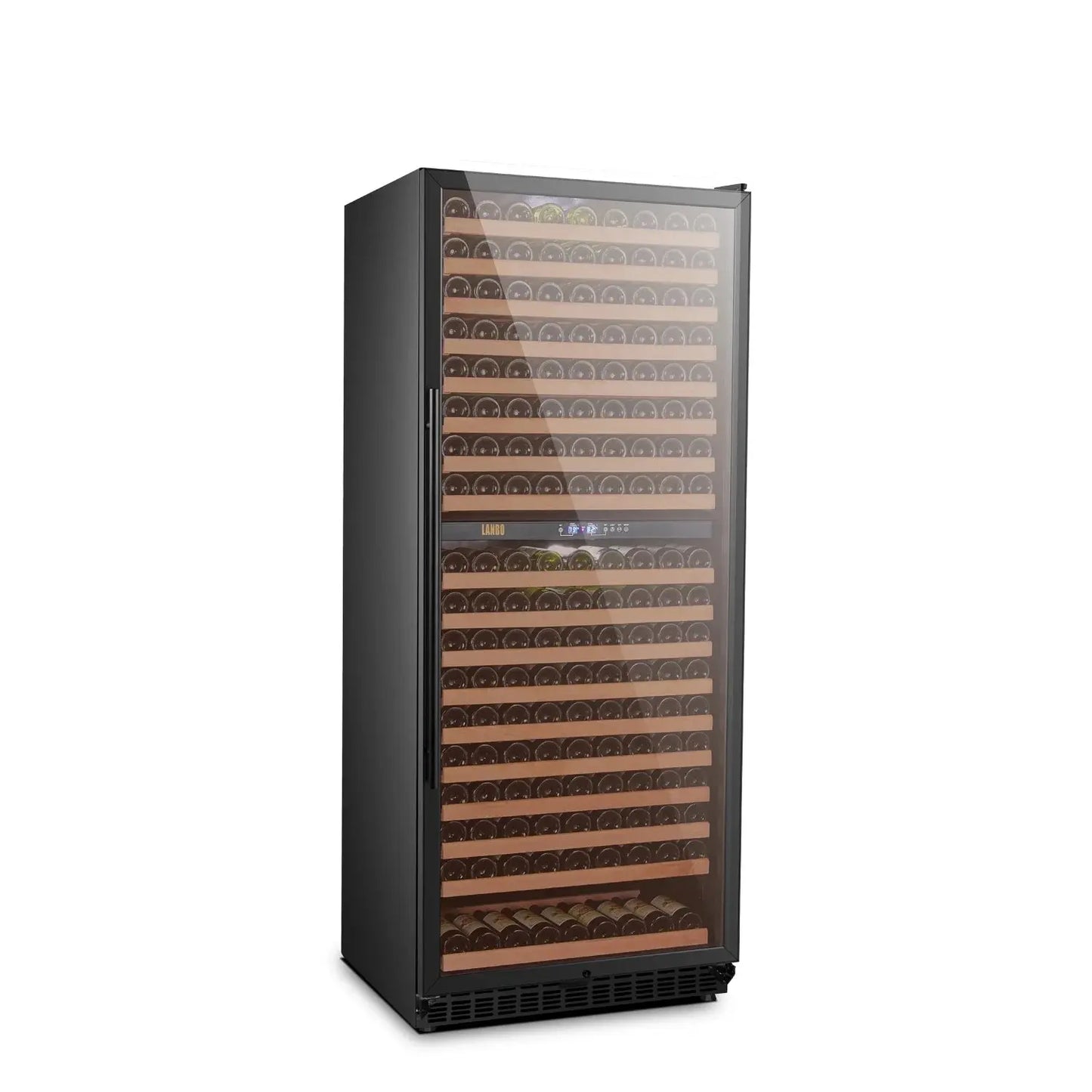 Lanbo 287 Bottle 32 Inch Width Built-In Dual Zone Wine Refrigerator | Fridge.com