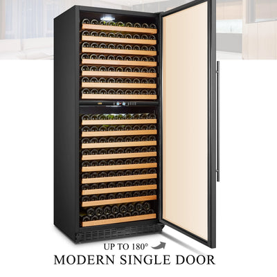 Lanbo 287 Bottle 32 Inch Width Built-In Dual Zone Wine Refrigerator | Fridge.com