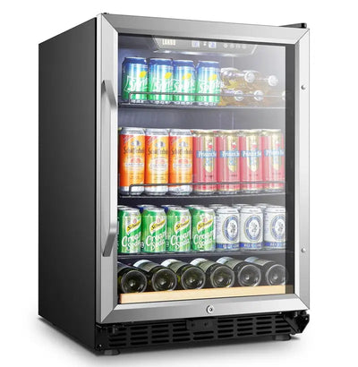 Lanbo Built-In 110 Can 23" Convertible Beverage Refrigerator | Fridge.com