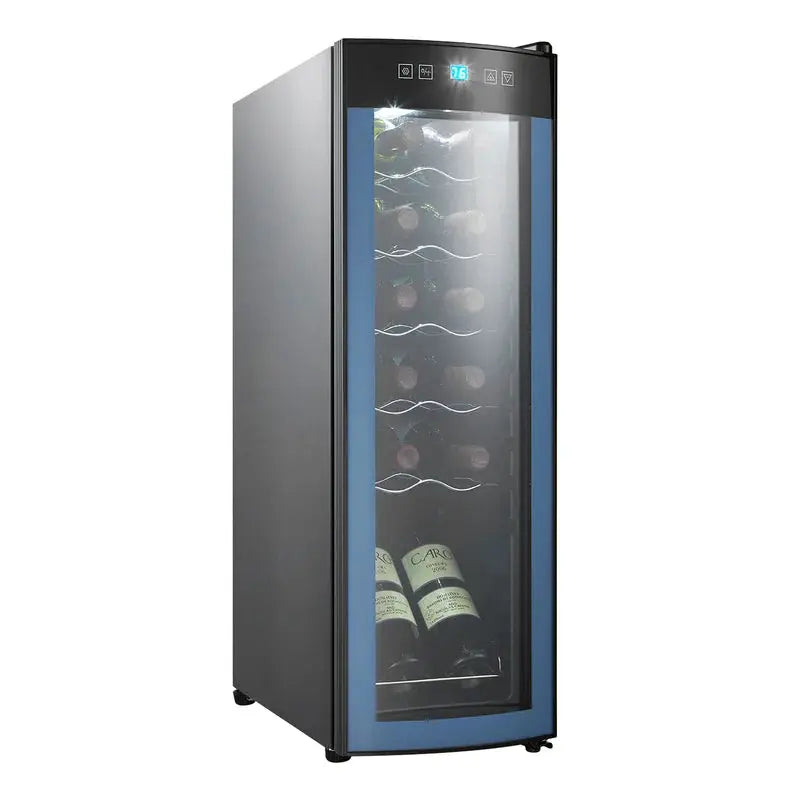 Lcaoful 9.92'' 12 Bottle and 36 Can Single Zone Freestanding Wine & Beverage Refrigerator | Fridge.com