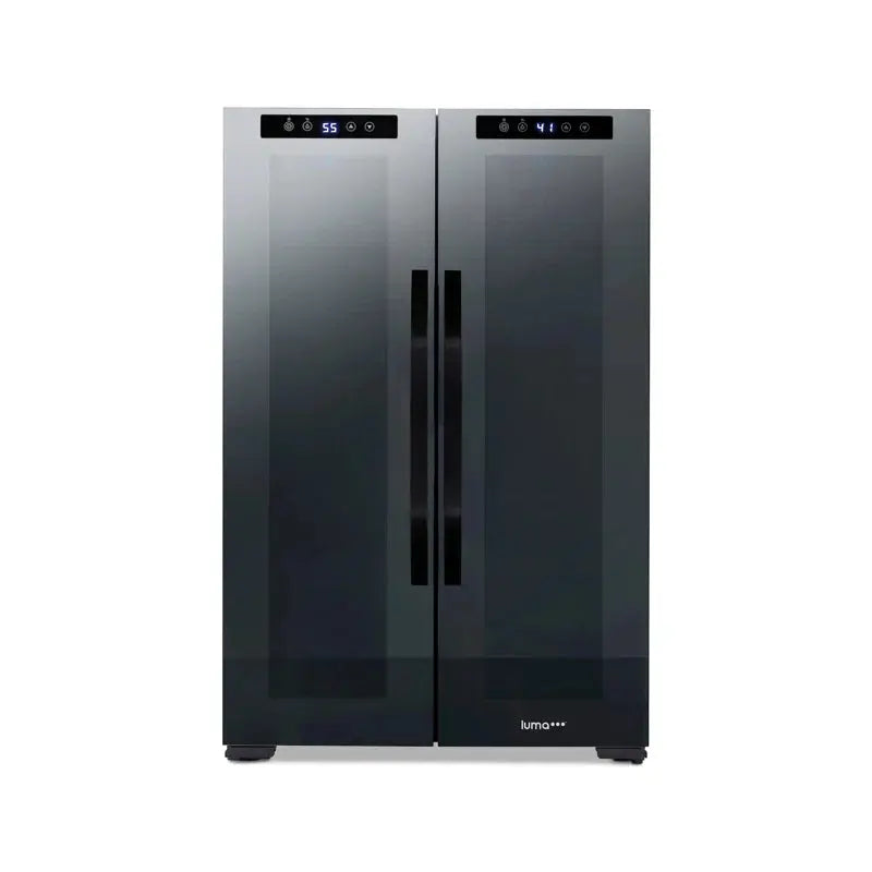 Luma® Shadowᵀᴹ Series Wine Cooler and Beverage Refrigerator 12 Bottles & 39 Cans Dual Temperature Zones | Fridge.com