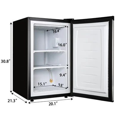 MF Series Portable 3 Cubic Feet Garage Ready Upright Freezer with Adjustable Temperature Controls | Fridge.com