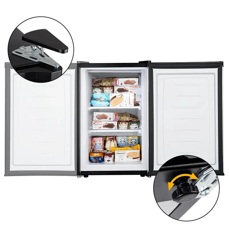 MF Series Portable 3 Cubic Feet Garage Ready Upright Freezer with Adjustable Temperature Controls | Fridge.com