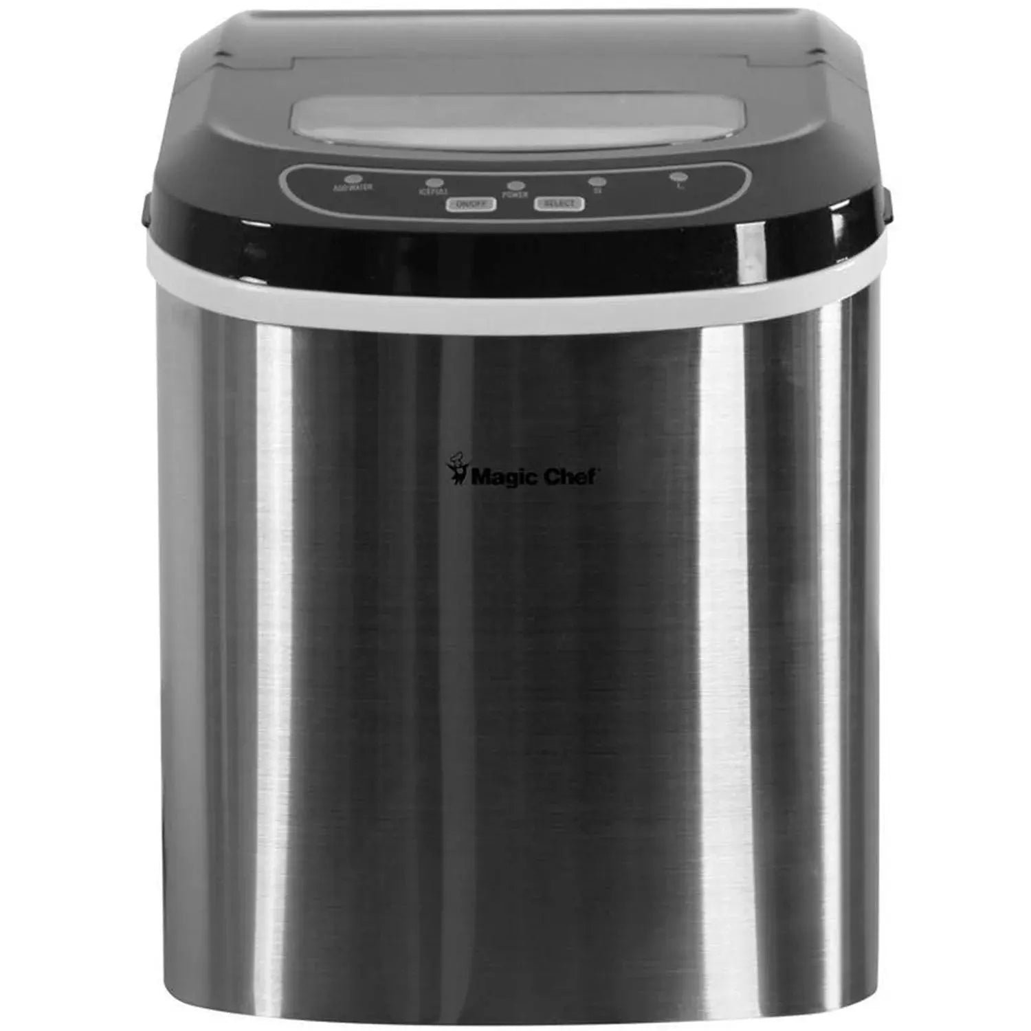 Magic Chef 27 Lb Capacity Portable Countertop Ice Maker, Stainless Steel (Bullet Ice) | Fridge.com