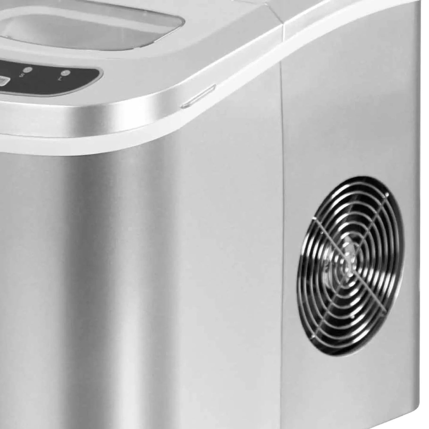 Magic Chef Brand - New Model MCIM22SV 27 Lb. Capacity Portable Ice Maker (Silver) Bullet Ice Cubes | Fridge.com