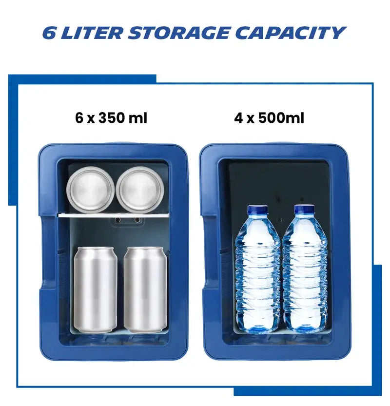 Michelin 6L Portable Mini Fridge with LED Light, 12V 110V 6 Can Cooler | Fridge.com