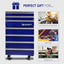 Michelin Tool Chest Fridge 1.8 Cu Ft Rolling Fridge with Tool Drawers Blue | Fridge.com