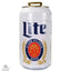 Miller Lite 8 Can Portable Mini Fridge 12V DC 110V AC 5.4L Cooler, White | Fridge.com