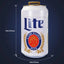 Miller Lite 8 Can Portable Mini Fridge 12V DC 110V AC 5.4L Cooler, White | Fridge.com