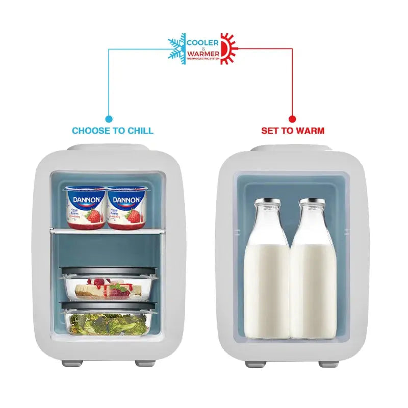 Mini Fridge Portable Travel Thermoelectric 4 Liter Cooler and Warmer for Skincare | Fridge.com