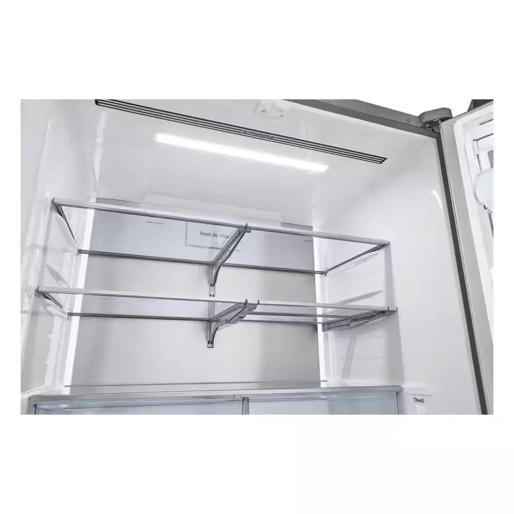 26 Cu. Ft. Counter-Depth MAX French Door Refrigerator W/ Mirrored Instaview & 4 Types of Ice, Printproof Stainless Steel | Fridge.com