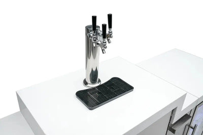 Mont Alpi Stainless Steel Outdoor Triple Beer Tap Kegerator Refrigerator with Thermostat | Fridge.com