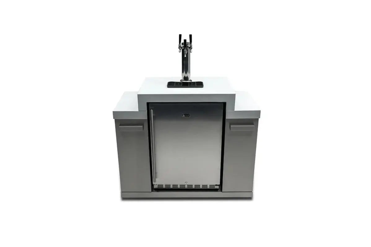 Mont Alpi Stainless Steel Outdoor Triple Beer Tap Kegerator Refrigerator with Thermostat | Fridge.com